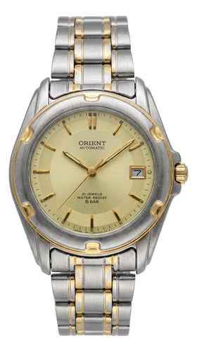 Relógio Orient Automático Zmf 195 Prata E Dourado Prateado E Dourado Dourado