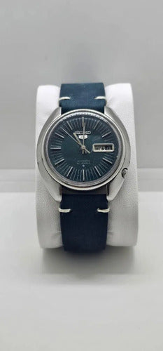 Seiko 6119 - Azul Petróleo Automático Vintage Azul-marinho Prateado Azul-petróleo