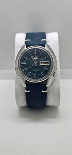 Seiko 6119 - Azul Petróleo Automático Vintage Azul-marinho Prateado Azul-petróleo