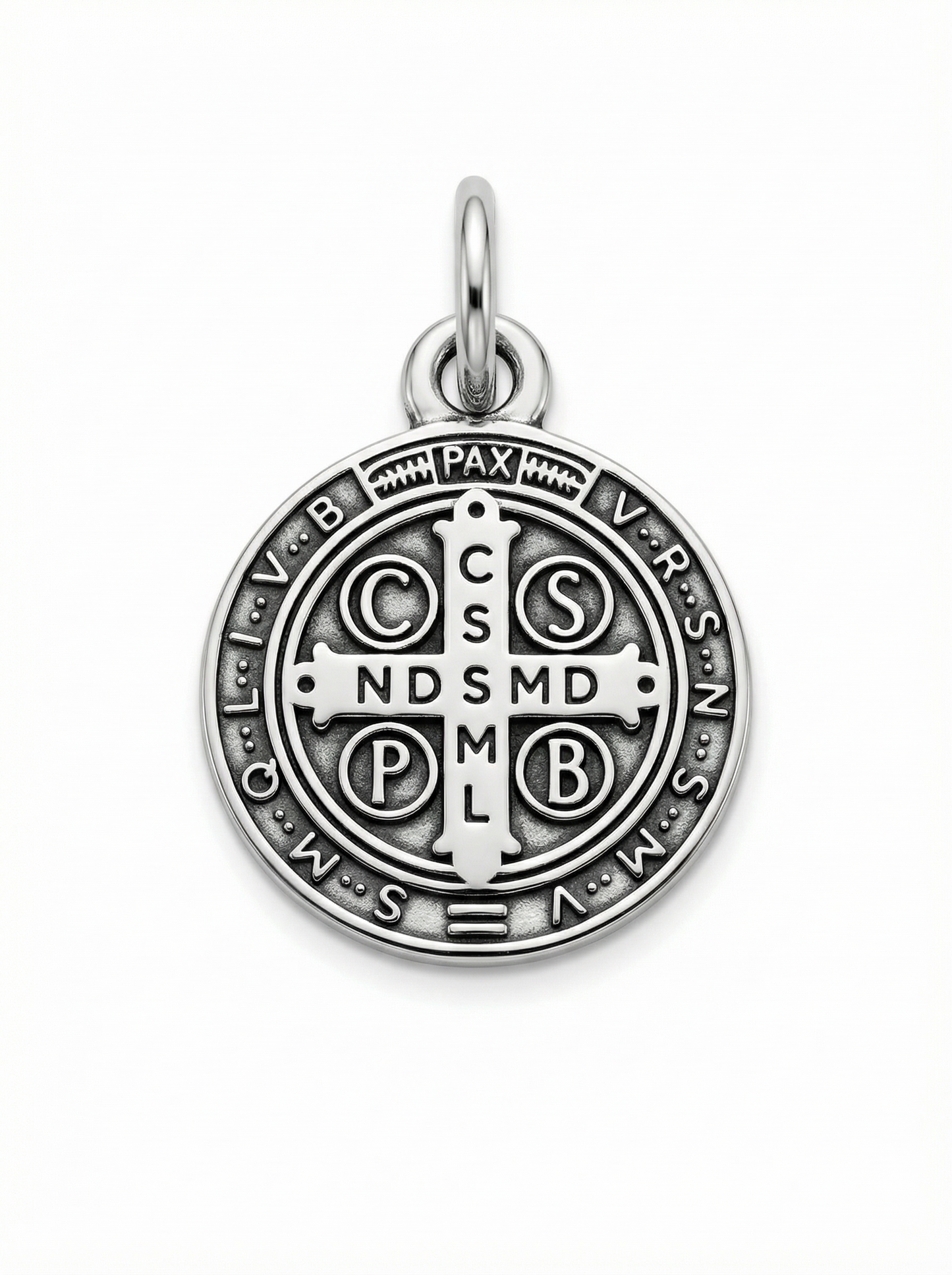 Pingente Medalha São Bento Envelhecida