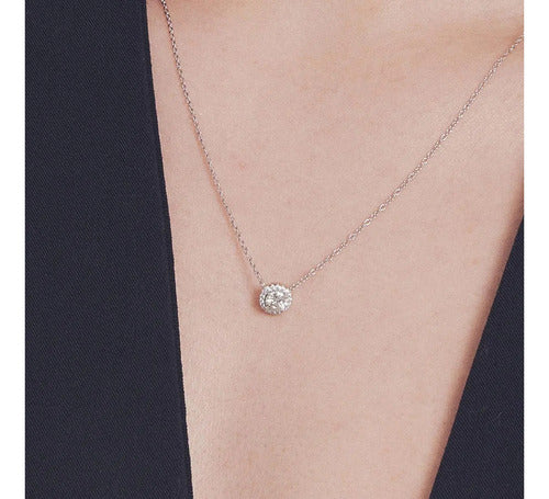 Colar Ponto De Luz Moissanite