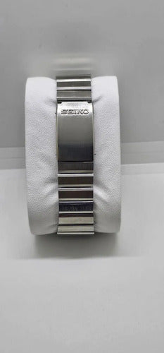 Seiko Azul Aut. Vintage 7009 8200 Puls. Escovada Prateado Azul-celeste