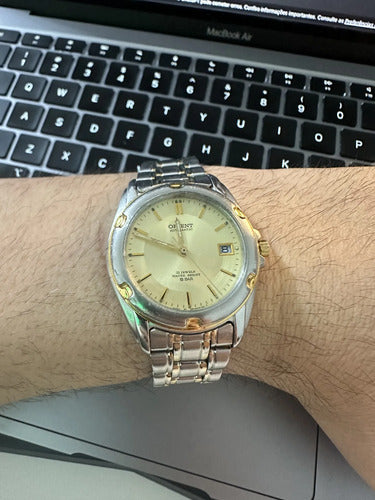 Relógio Orient Automático Zmf 195 Prata E Dourado Prateado E Dourado Dourado