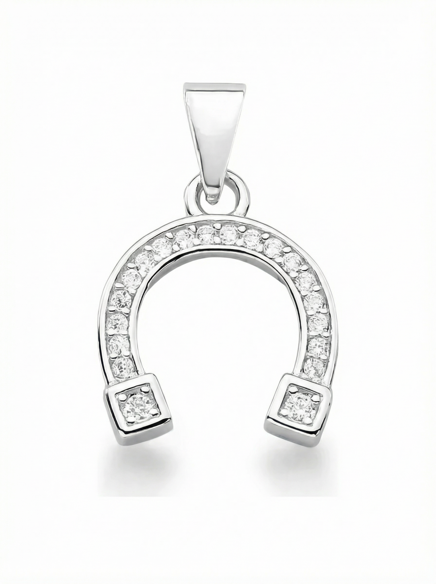 Pingente Horseshoe Cravejado de Zircônias