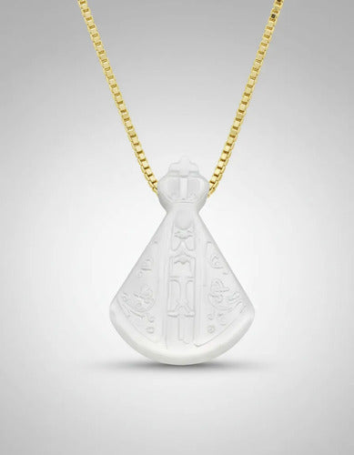 Gargantilha Nossa Senhora Aparecida Madrepérola