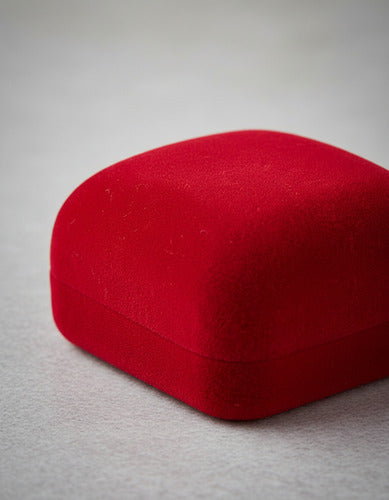 Caixa De Veludo Para Anel Pequena